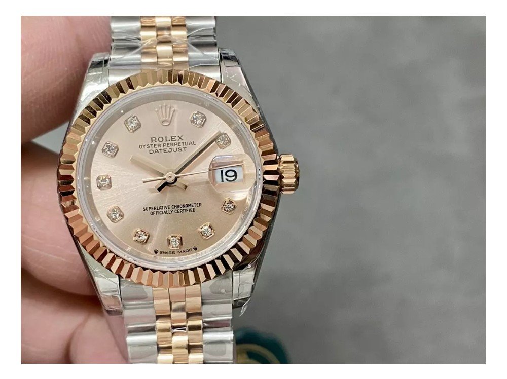 롤렉스 레이디 데이저스트 RG 다이얼 10P 다이아 콤비 28mm 279171