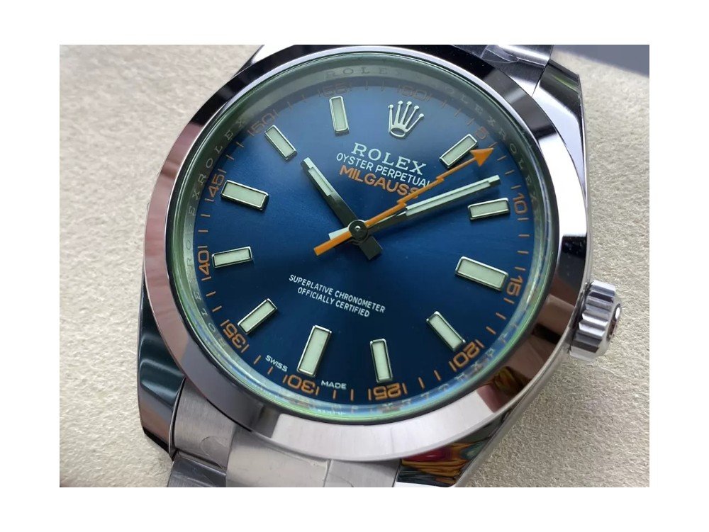 롤렉스 밀가우스 청판 다이얼 SS 브레이슬릿 40mm 116400