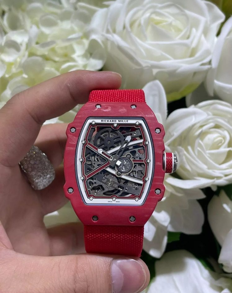 CNC커스텀 리차드밀 엑스트라 플랫 레드 카본 세바스티앙 오지에 RM67-02