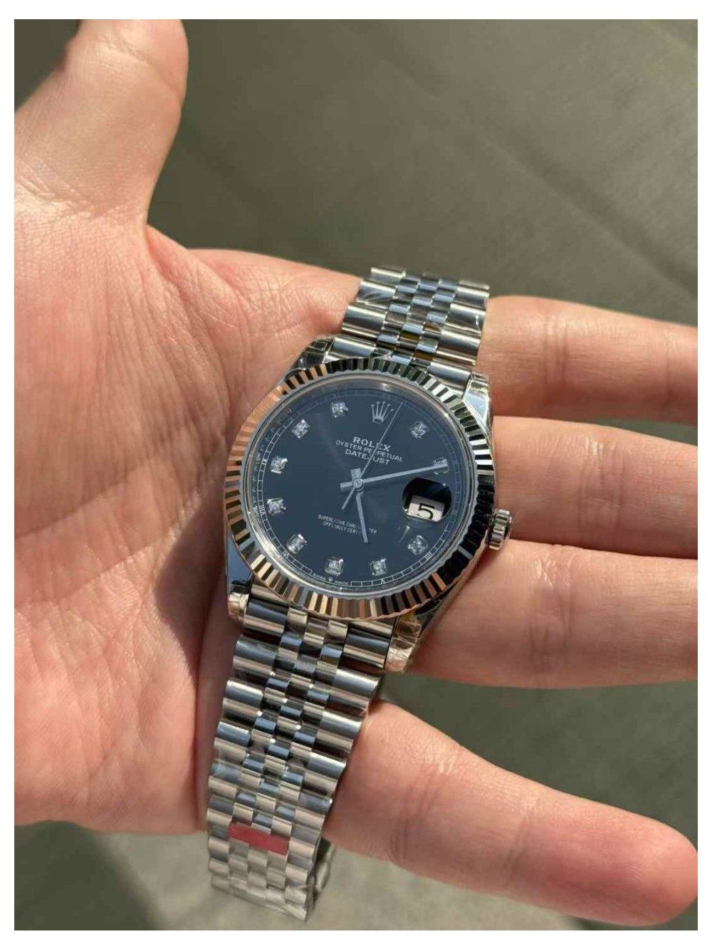 VS베이스 롤렉스 데이저스트 블랙 10P 다이얼 41mm