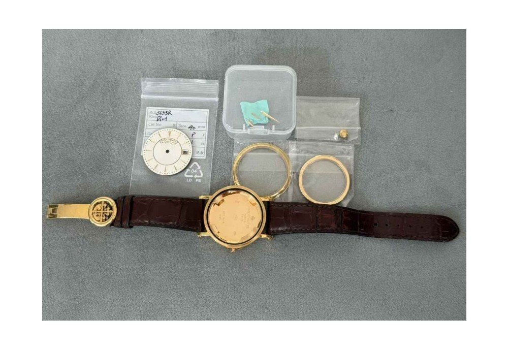 [커스텀 제작] 파텍필립 칼라트라바 무브먼트 제외 풀 정품파츠 조합