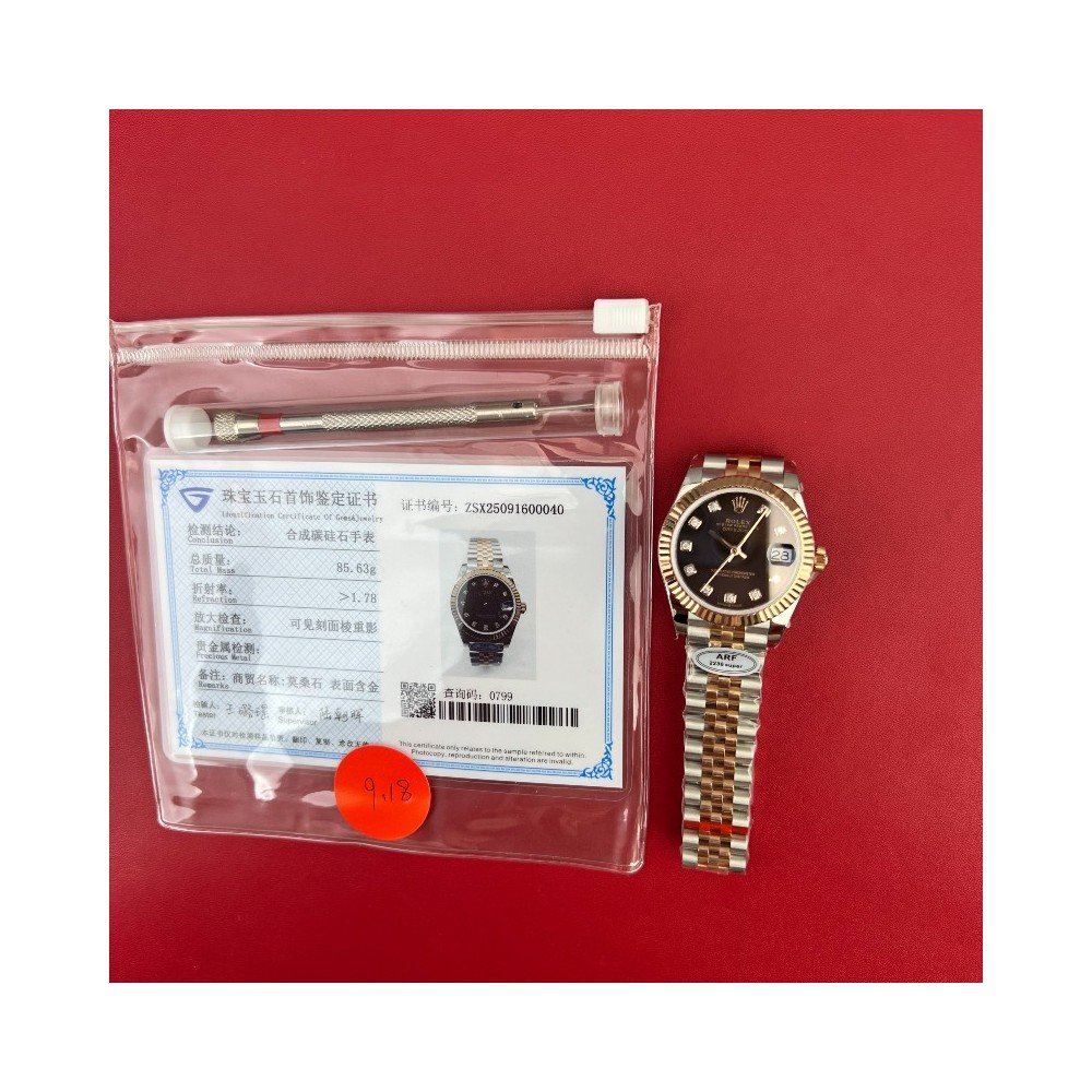 [더빠른배송] ARF공장 데이저스트 31mm 로즈골드 콤비 브라운 텐포 QC완료