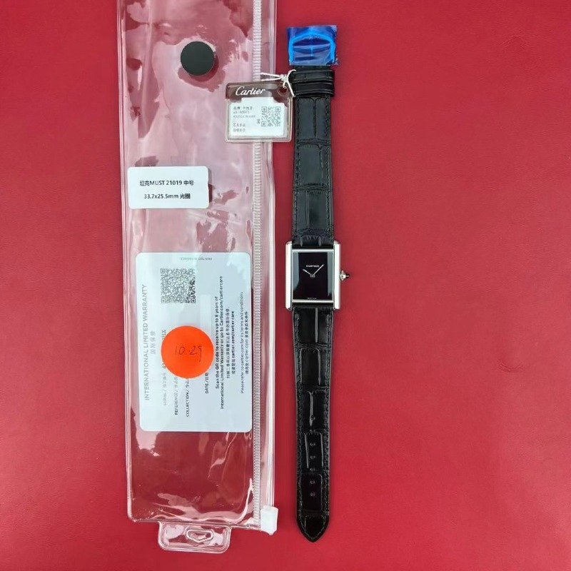 [더빠른배송] F1 탱크 머스트 라지 블랙다이얼 가죽스트랩 QC완료