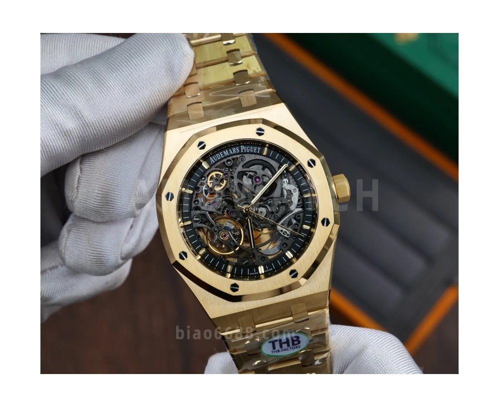 오데마피게 로얄오크 오프쇼어 스텔레톤 다이얼 YG 금통 41mm 최신 V2버전 15407