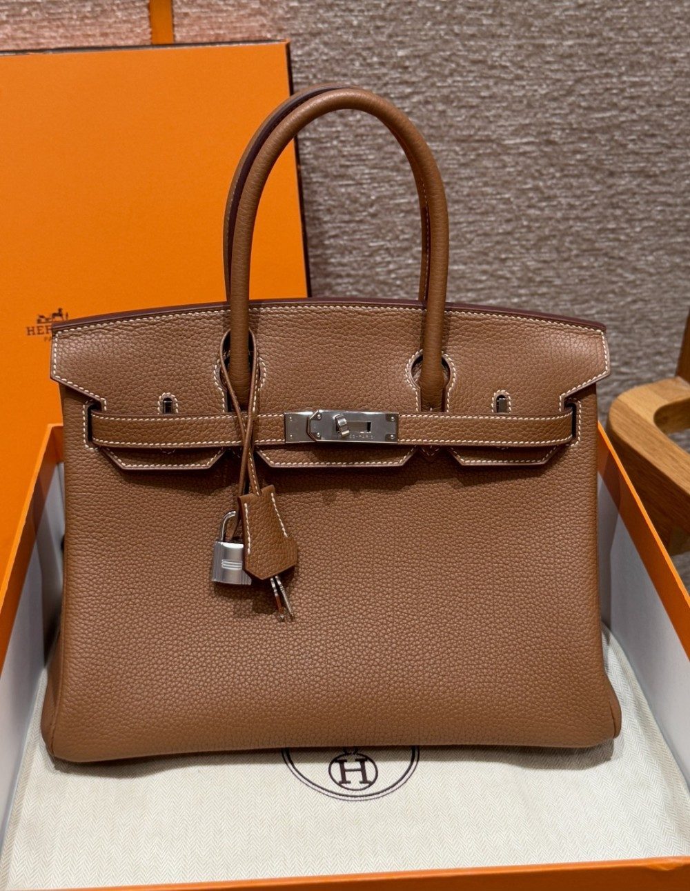 올수공 에르메스 버킨 30 37/gold 토고 가죽 실버 하드웨어